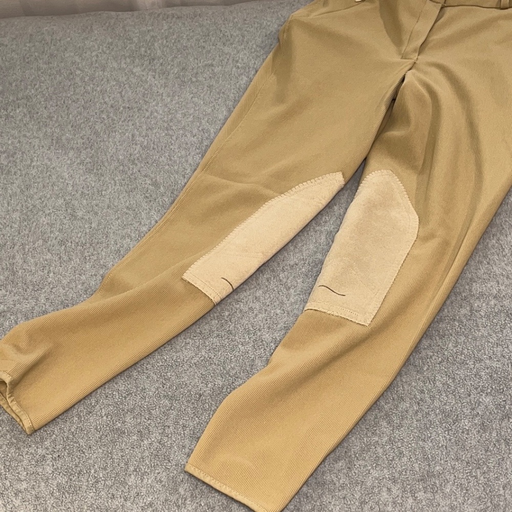 Womens Tuff Rider Equestrian Riding Breeches Pants Size 32 Ribbed - Picture 10 of 12